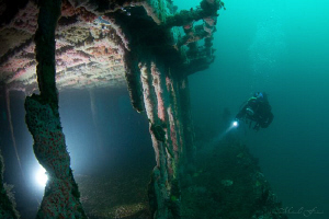 Wreck of the Ruby E., San Diego by Matthew Fischbach 